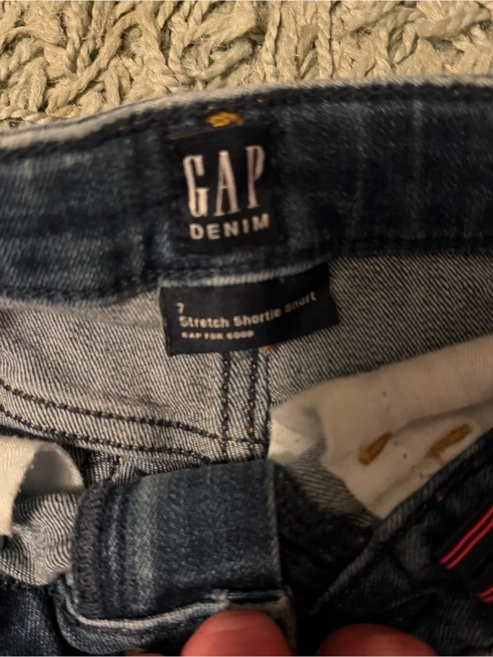 GAP Kids Denim Stretch Shortie Shorts with Adjustable Waistband (7)